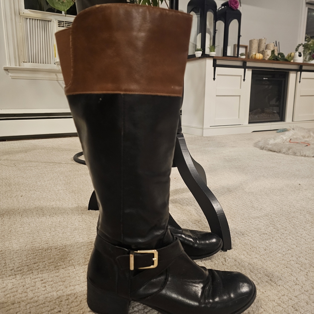 Style & Co. Black and Brown Tall Boots